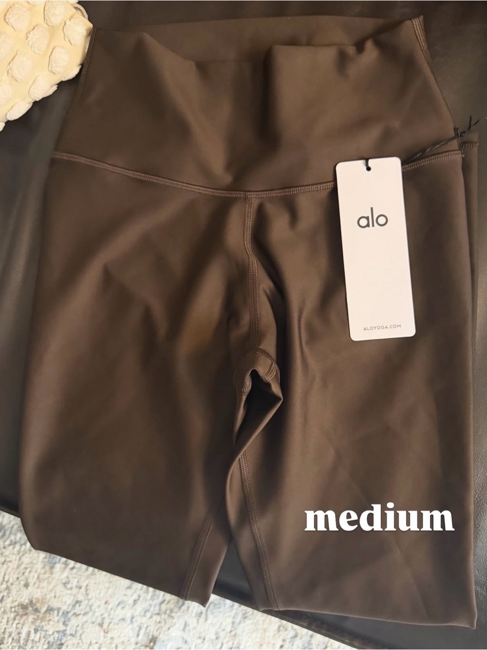 ALO Yoga High-Waist Leggings - Chocolate Brown